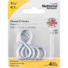 National 1-5/8 In. Zinc Light Closed S Hook (4 Ct.) Image 2
