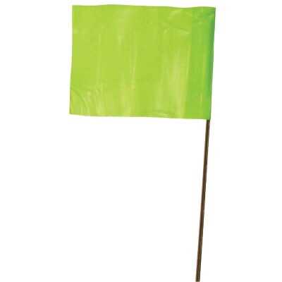 Empire 21 In. Steel Staff Lime Marking Flags