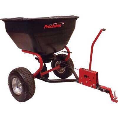 Precision ATV 200 Lb. Capacity Tow Behind Broadcast Spreader with Cover